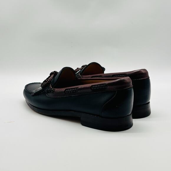 Allen Edmonds Loafers Mens 8.5 Brown Black Leather Woodstock Tassels Shoes main image 13
